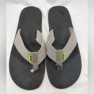 REEF Zen Flip Flops Sandals Mens Black Arch Support Grippy Size 11